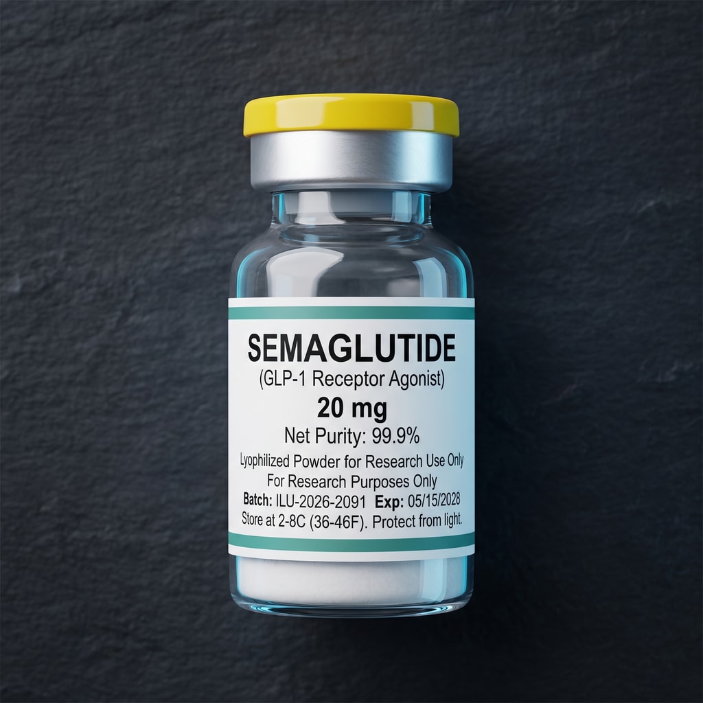 Semaglutide research peptide vial