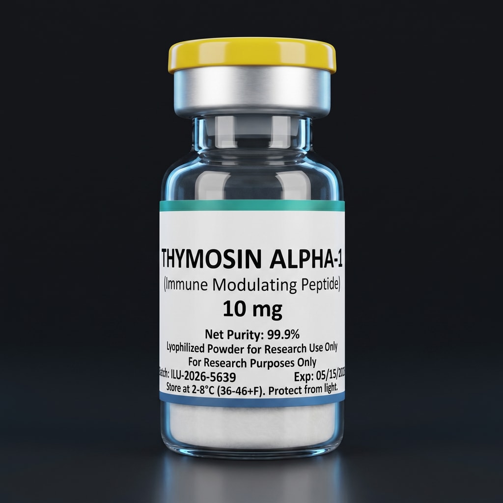 Thymosin Alpha-1 research peptide vial